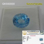 RATTI-7.12(6.47CT) LAB TESTED NATURAL BLUE ZIRCON BLUE ZIRCAN VENUS GEMS ZIRCON